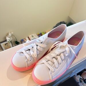 Keds Kate Spade Women’s White and Pink Sneakers
